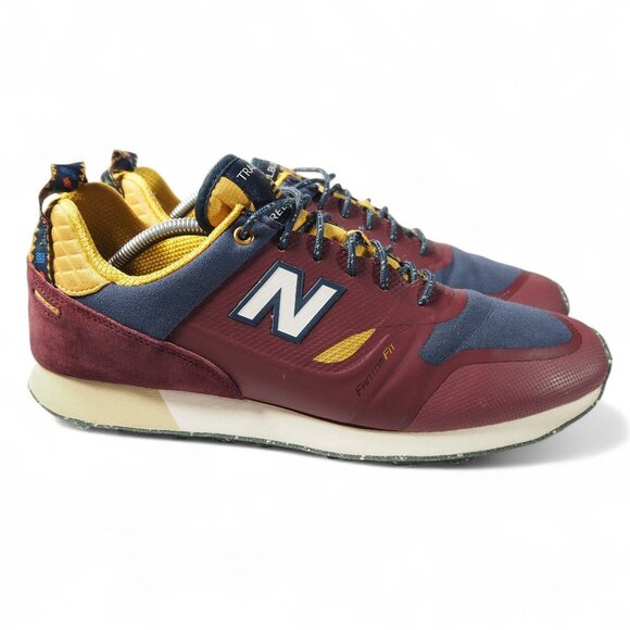 New Balance Burgundy and Navy Sneakers - Picture 4 of 11